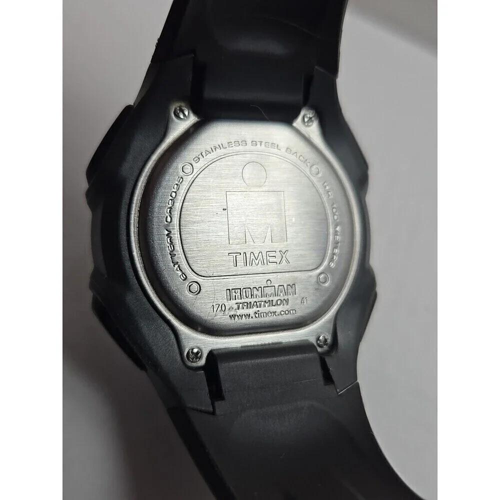 Timex Ironman Classic 30 Lap Watch 45mm Indiglo WR100M New Battery Quartz Mens